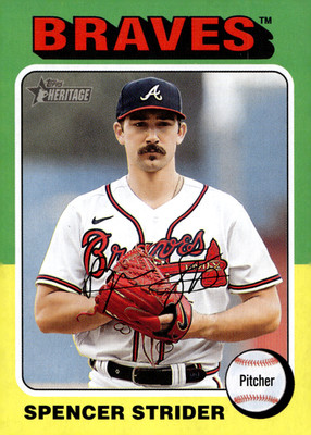 2024 Topps Heritage - #443 Spencer Strider Braves