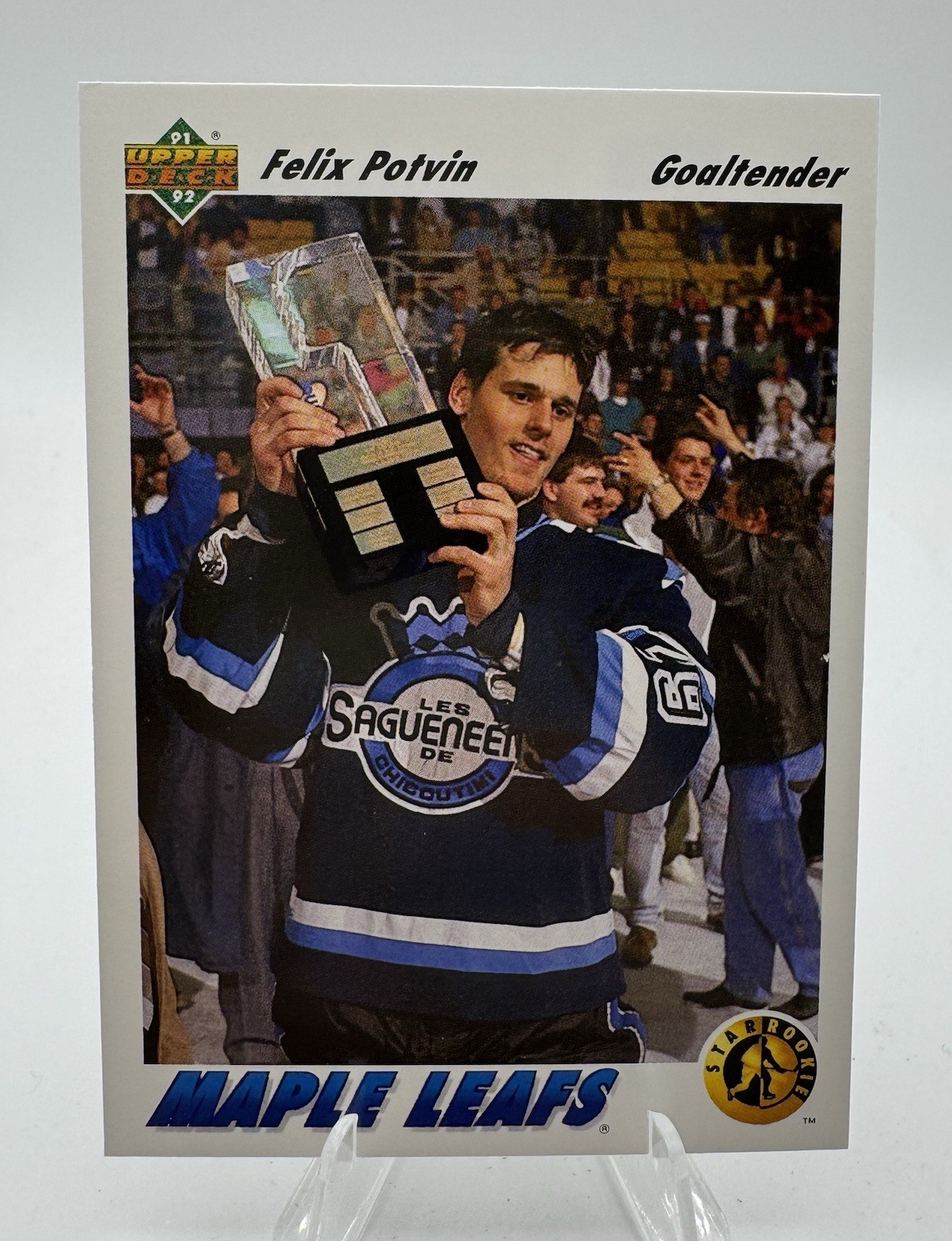 Felix Potvin #460 Hockey Cards 1991 Upper Deck trading card — raw and PSA graded price guide
