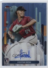 2025 Topps Finest Sky Blue Refractor /150 Cristian Mena #FA-CME Auto 0ff