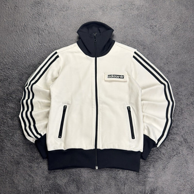 Adidas Firebird Trainingsjacke Retro | Weiß Gr.XS | Y2K 2000s