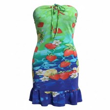 Vintage D&G Dolce & Gabbana SS2000 Strawberry Mesh Dress Y2K MS