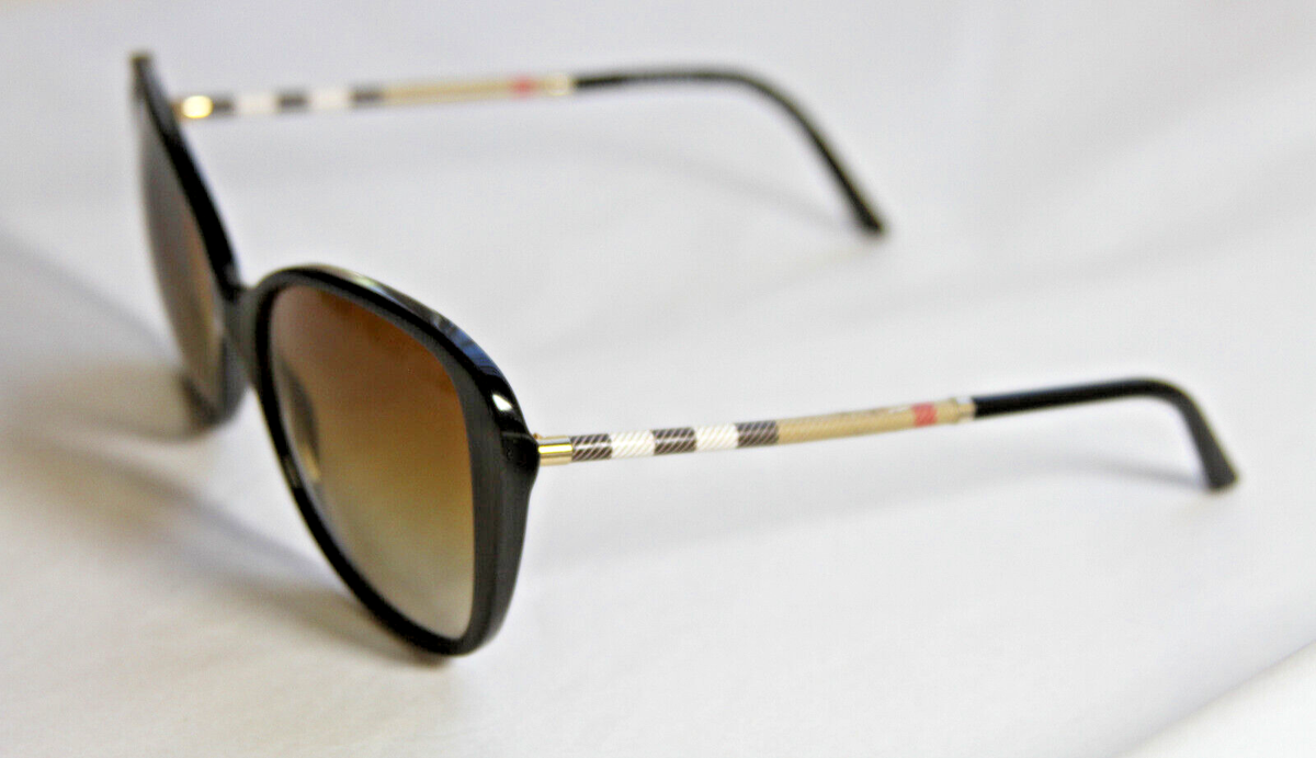 Burberry Women\'s Gradient Brown Sunglasses B 4235-Q Amazon.com: BURBERRY BE4251Q 300213 53M Dark Havana/Brown  main image 2