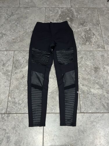 ALO High-Waist Moto Legging Black Size Small $118 - Picture 3 of 7