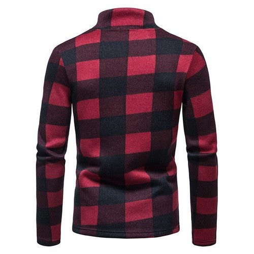 Plaid Zip Neck Jumper - Picture 7 of 11