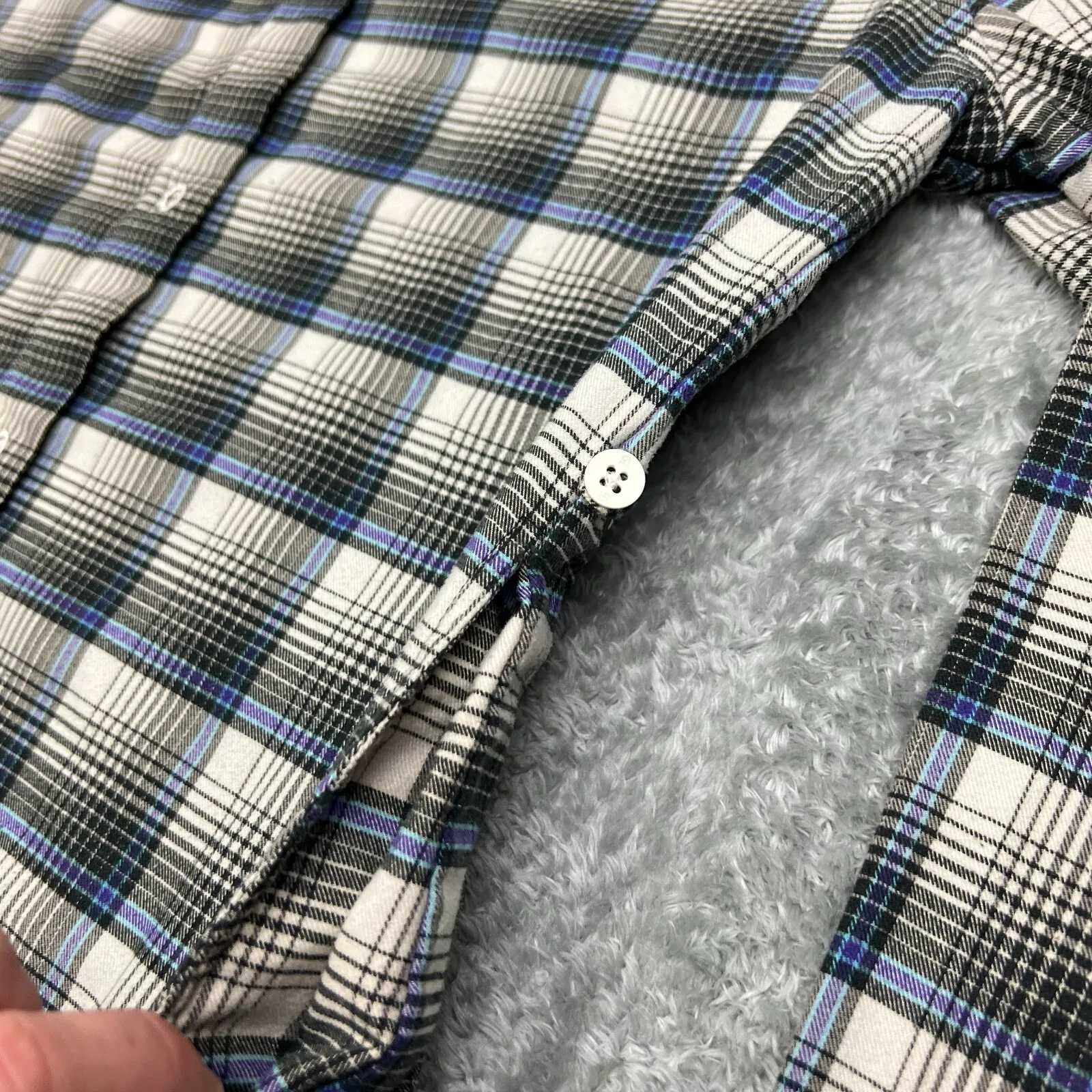 burton plaid snap side pockets ski snowboarding shirt