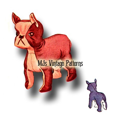 vintage stuffed dog