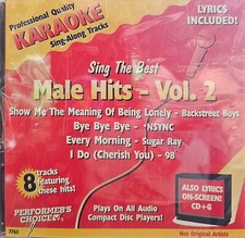 7765   MALE HITS  PERFORMER'S CHOICE  SOUND CHOICE KARAOKE CDG LOT WA