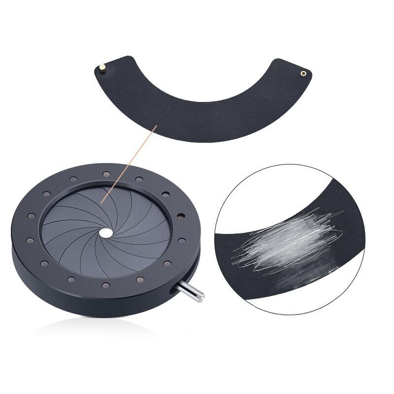 Adjustable Mechanical Iris Diaphragm – 1.5–25mm Aperture For Camera & Microscope Lenses