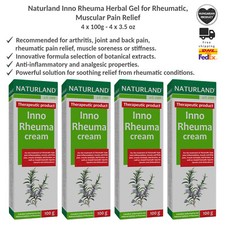 Naturland Inno Rheuma Herbal Gel for Rheumatic, Muscular Pain Relief 100g x 4