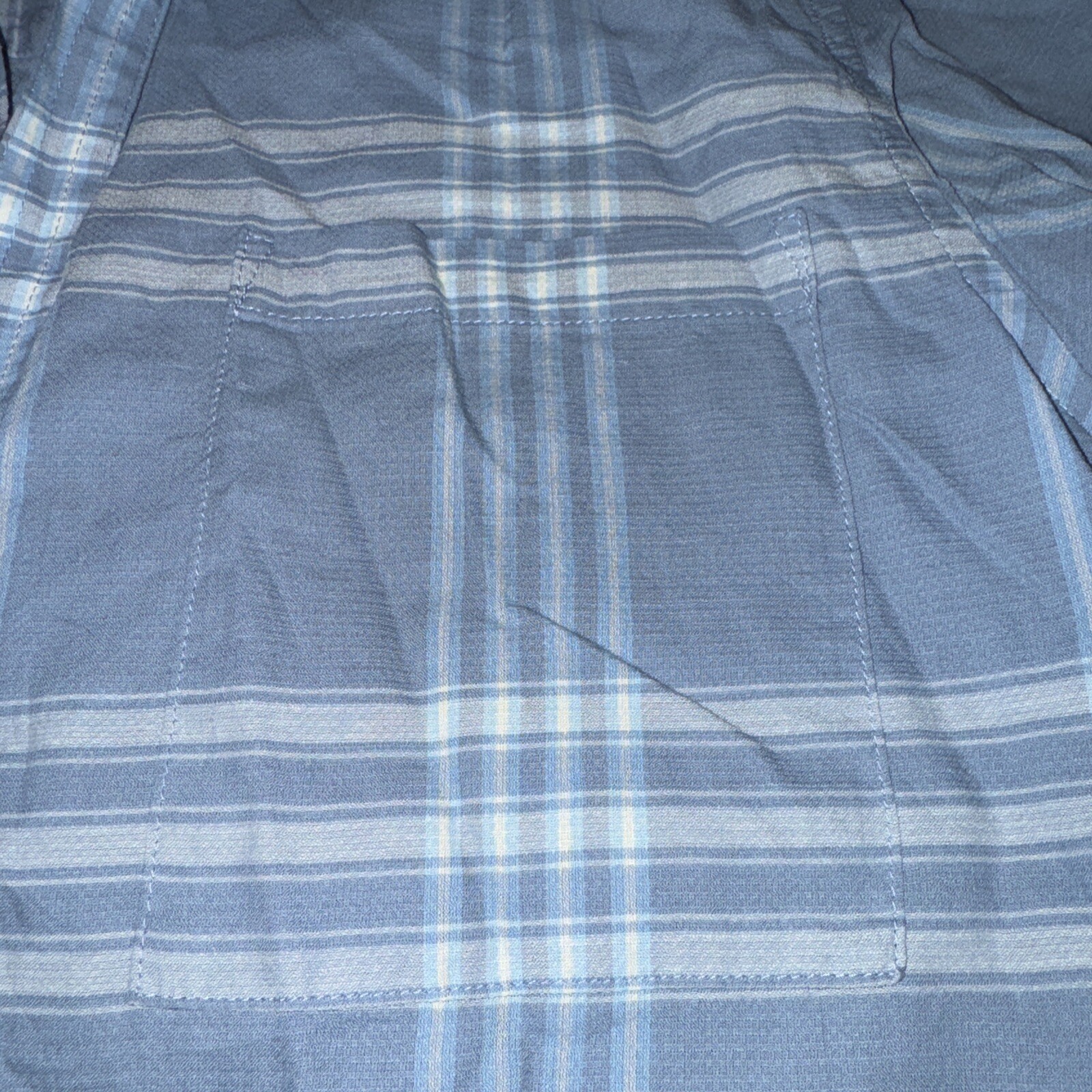 Patagonia Women's Organic Shirt Blue Plaid Long Sleeve Cotton & Hemp Size Small thumbnail 3
