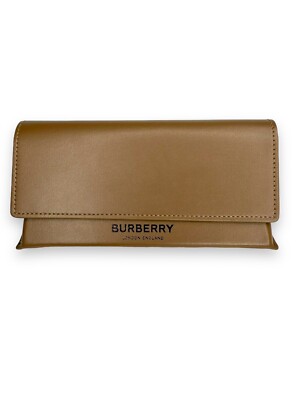 BURBERRY ブラウン ケース Authentic Burberry Camel Brown Soft Leather Sunglasses Case Dust