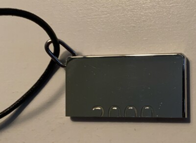 Authentic HERMES Top Symbol 2000 Pendant Necklace With Leather