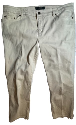 LRL Lauren Jeans Co Ralph Lauren Tan Jeans Size 14W