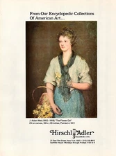 1979 J. ALDEN WEIR Art Gallery Exhibit The Flower Girl 1-Page Magazine PRINT AD