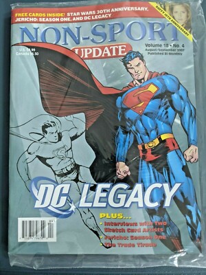 Non-Sport Update Vol. 18 #4 (August/September 2007) SEALED WITH PROMO CARDS