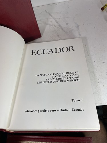 Ecuador La Naturaleza Y El Hombre Nature & Man 2 Volume Set 4 Languages - Picture 10 of 20