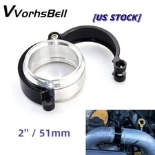 2'' 51mm Aluminum HD Clamp Intake V-band+ Flange for Turbo Air Intercooler Pipe