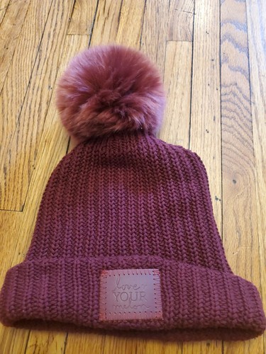 Removable Pom Pom Beanie Winter 