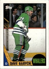 1987-88 Topps Dave Babych #5 Hartford Whalers