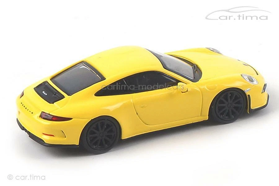 Porsche 911 (991) R Racinggelb/Ruote Nere Minichamps 1:87 870066224 - Immagine 4 di 4