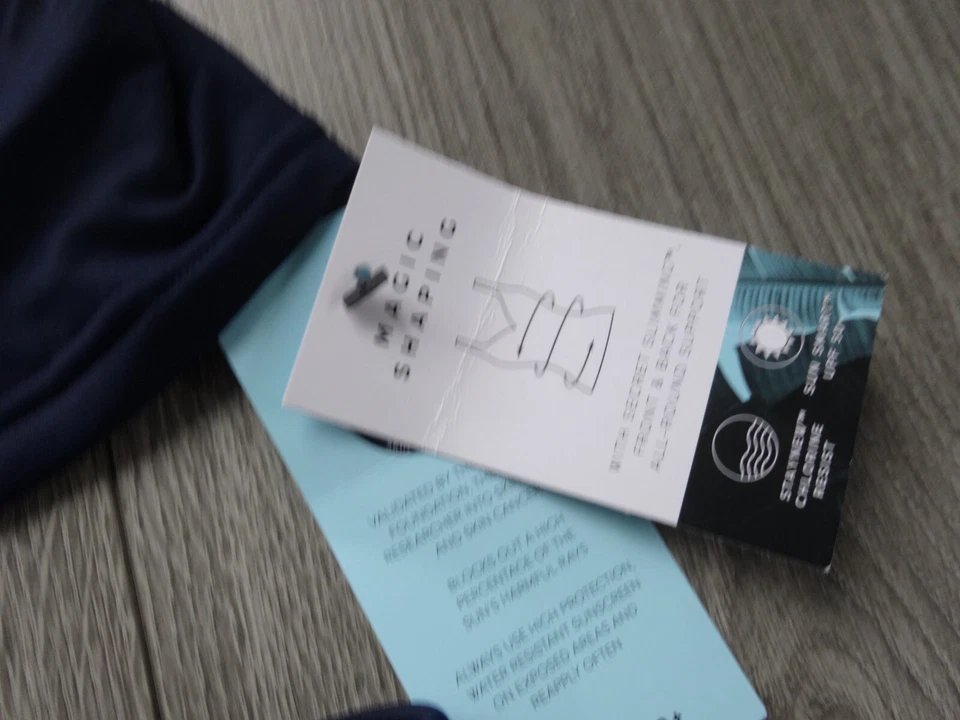 M&S MAGIC SHAPING NAVY BLUE TANKINI SET UK SIZE 12 TOP SIZE 10 BOTTOMS - Image 3 of 4