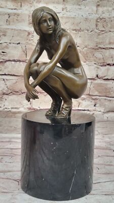 Bronze Hot Cast Nude Girl Dancer Sculpture Statue Figure Realism ...