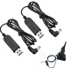 2X Radio USB Charger Cable Charging Cord For BaoFeng Walkie Talkie UV5R UV82 USA