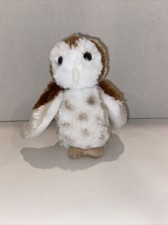 Douglas Cuddle Toys Barn Owl Plush Stuffed Animal Toy White Brown 4084