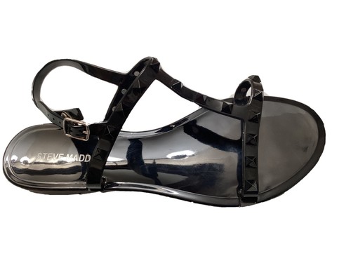 steve madden black jelly sandals