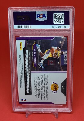 Lebron James Kobe tribute Dunk PSA 9