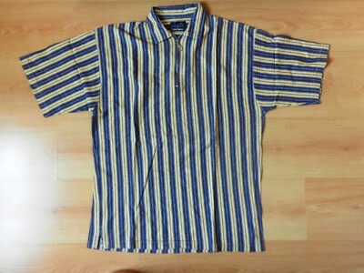 super T-Shirt  Poloshirt Gr.L Gelb blau Tom Tailor vintage