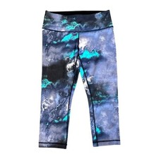 Size 6 Lululemon cropped Wunder Under Milky Way leggings EUC