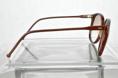 VTG 1980s Sanford Hutton Color in Optics Sunglasses Frames Maroon Brown Plastic - Picture 7 of 12