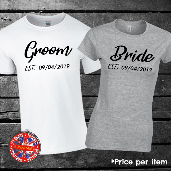 Camisetas personalizadas top para bodas