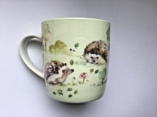 New boxed Hedgehog wildlife artistic gift fine china mug coffee cup Free P+P - Picture 2 of 3