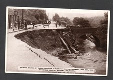HOLMFIRTH FLOOD DAMAGE 1944 WOODHEAD ROAD VICTORIA - UNPOSTED RP POSTCARD