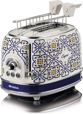 Ariete 155 Capri Toaster, 810W, 2 Slices, 6 Gilding Levels, Tray Fitting