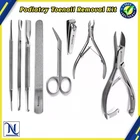 Pro Podiatry Kit - Manicure/Pedicure Set w/Cuticle Lifter & Toenail Cleaner