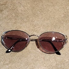 Yves Saint Laurent Vintage 4103 Y306 Silver Sunglasses Frame-Only