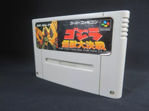 Super Famicom Godzilla Kaijuu Daikessen Nintendo Japan SNES SFC game authentic
