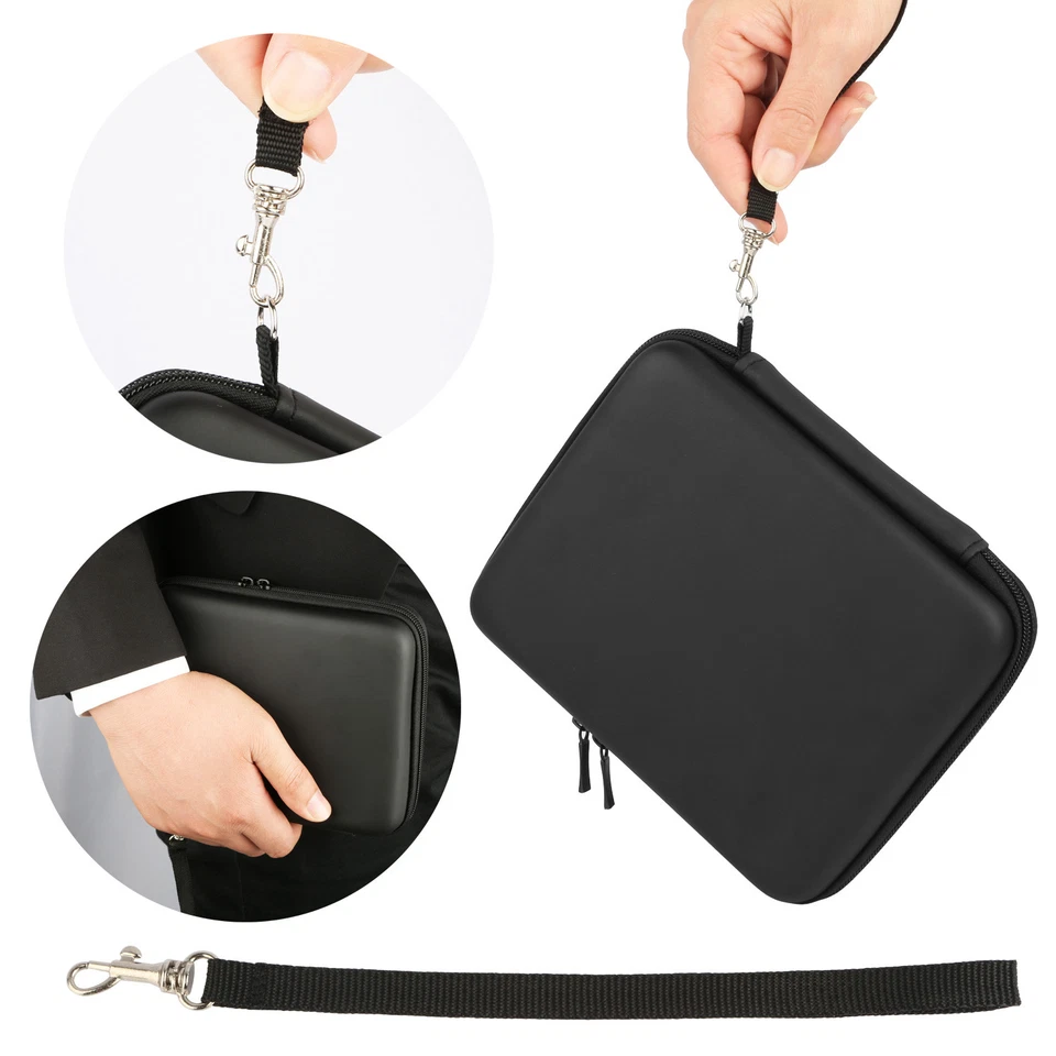 Funda protectora rígida de almacenamiento de EVA con cremallera con asa de transporte para Nintendo 2DS EE. UU. Foto 4 de 4