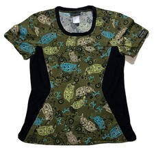 Cherokee Scrub Top Sz S Side Stretch Pockets