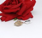 Sterling Silver Nwt Jtv Vermeil Leaf Diamond Ring Size 9 4.3g Cat Rescue