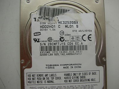 Toshiba 320GB MK3252GSX FKN6VB A5A002217010