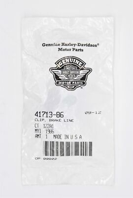 #ad Harley Davidson Brake Line Clip Part Number 41713 86 Pack of 2 $10.99