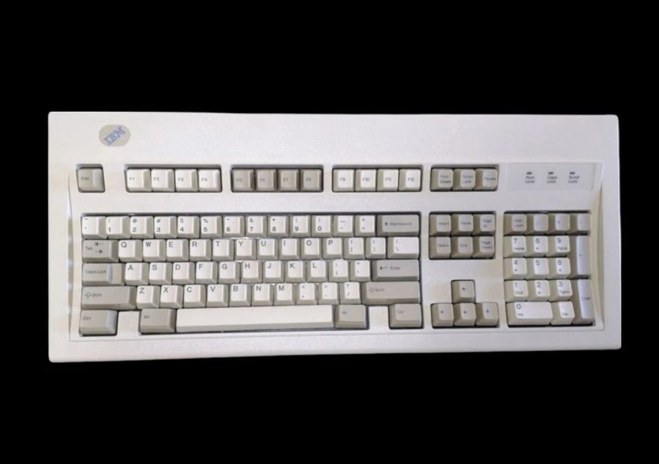 New IBM Model M Keyboard 1996/1997 Wired W/adapter, Original Box. - Image 3 of 4
