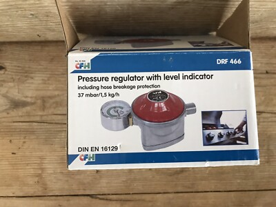 #ad Caravan Motorhome CFH Low Pressure L.P. Propane Gas Regulator with Gauge 37mbar GBP 10.50