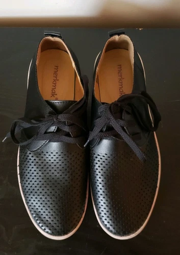 MerkMak Men's British Style Breathable Flat Dress Shoes Perforated sz 43