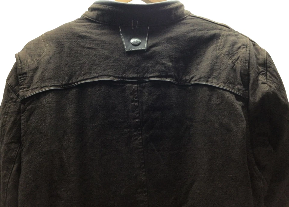 Chaqueta blindada marrón de mezclilla para hombre 3XL revisión de velocidad y fuerza forro con cremallera nueva con etiquetas Foto 4 de 4