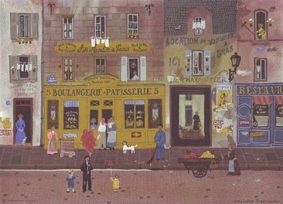 Les Ballons Rouges au Moulin de Paris Michel Delacroix Art Print 12x17